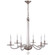 Bernardo Six Light Chandelier in Polished Nickel and Clear Glass (268|CHC 1140PN)