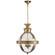 Crown Top Globe Three Light Lantern in Antique-Burnished Brass (268|CHC 2111AB-CG)