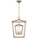 Darlana Double Cage Three Light Lantern in Gilded Iron (268|CHC 2178GI)