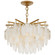 Cora LED Semi-Flush Mount in Antique-Burnished Brass (268|CHC 4910AB-ALB)