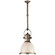 Country Industrial One Light Pendant in Antique Nickel (268|CHC 5133AN-WG)