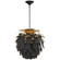 Cynara One Light Chandelier in Matte Black (268|CHC 5165MBK/G)