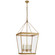 Launceton Six Light Lantern in Antique-Burnished Brass (268|CHC 5612AB-CG)