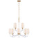 Reagan 12 Light Chandelier in Antique-Burnished Brass and Crystal (268|CHC 5903AB/CG-L)