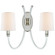Clarice Two Light Wall Sconce in Clear Acrylic with Polished Nickel (268|JN 2030CG/PN-L)
