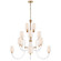 Clarice 16 Light Chandelier in Clear Acrylic with Antique Brass (268|JN 5030CG/AB-L)