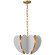 Danes LED Chandelier in Matte White and Gild (268|KS 5130WHT/G)