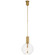 Nye LED Pendant in Antique-Burnished Brass (268|KW 5131AB)