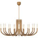 Rousseau LED Chandelier in Antique-Burnished Brass (268|KW 5585AB-EC)