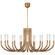Rousseau LED Chandelier in Antique-Burnished Brass (268|KW 5585AB-SG)