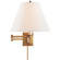 Primitive One Light Swing Arm Wall Lamp in Hand-Rubbed Antique Brass (268|S 2500HAB-L)