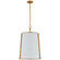 Hastings Six Light Pendant in Hand-Rubbed Antique Brass (268|S 5646HAB-WHT)