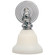 Boston One Light Wall Sconce in Chrome (268|SL 2931CH/SLEG-WG)