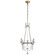 Sharon Four Light Chandelier in Gilded Iron (268|SP 5030GI-CG)