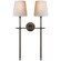Bryant Two Light Wall Sconce in Bronze (268|TOB 2025BZ-NP)