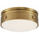 Hicks LED Flush Mount in Hand-Rubbed Antique Brass (268|TOB 4062HAB-WG)