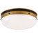 Hicks LED Flush Mount in Bronze and Hand-Rubbed Antique Brass (268|TOB 4064BZ/HAB-WG)