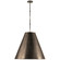 Goodman Two Light Pendant in Bronze with Antique Brass (268|TOB 5014BZ/HAB-BZ)