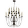 Erika 24 Light Chandelier in Aged Iron (268|TOB 5205AI)