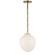 Katie Acorn One Light Pendant in Hand-Rubbed Antique Brass (268|TOB 5226HAB/G2-WG)