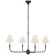 Piaf Four Light Chandelier in Aged Iron and Ebonized Oak (268|TOB 5451AI/EBO-L)