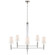 Lyra Eight Light Chandelier in Polished Nickel and Crystal (268|TOB 5943PN-L)