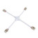 Gemini X Connector in White (34|T24-BS-X-WT)