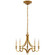 Mykonos LED Chandelier in Antique-Burnished Brass (268|CHC 5560AB)