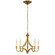 Mykonos LED Chandelier in Gilded Iron (268|CHC 5560GI)