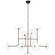 Calvino LED Chandelier in Aged Iron and Hand-Rubbed Antique Brass (268|S 5693AI/HAB-CG)