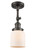 Franklin Restoration One Light Semi-Flush Mount in Oil Rubbed Bronze (405|201F-OB-G51)