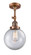 Franklin Restoration LED Semi-Flush Mount in Antique Copper (405|201F-AC-G202-8-LED)