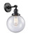 Franklin Restoration LED Wall Sconce in Matte Black (405|203SW-BK-G204-8-LED)