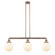 Franklin Restoration LED Island Pendant in Antique Copper (405|213-AC-G201-8-LED)
