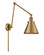 Franklin Restoration LED Swing Arm Lamp in Brushed Brass (405|238-BB-M13-BB-LED)