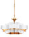 Grand Lotus Six Light Chandelier in Sugar White/Contemporary Gold Leaf (142|9000-0857)