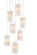 Escenia Collection Seven Light Pendant in Frosted White (142|9000-0883)