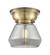 Franklin Restoration One Light Flush Mount in Antique Brass (405|623-1F-AB-G173)