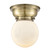 Franklin Restoration LED Flush Mount in Antique Brass (405|623-1F-AB-G201-6-LED)