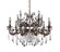 Avelli 15 Light Chandelier in Sienna Bronze W-Antique Silver Leaf accents. (238|025651-013-FR001)