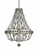 Lucia Six Light Pendant in Vintage Silver Leaf (238|029951-042)
