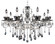 Locatelli Eight Light Chandelier in Silver (238|10099-017-FR001)
