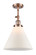 Franklin Restoration One Light Semi-Flush Mount in Antique Copper (405|201F-AC-G41-L)