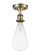 Ballston LED Semi-Flush Mount in Antique Brass (405|516-1C-AB-BB125LED)