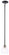 Winsley One Light Pendant in Coal w/Stained Brass (7|2430-878)