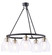 Winsley Five Light Chandelier in Coal w/Stained Brass (7|2435-878)