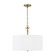 Abbie Three Light Pendant in Aged Brass (65|342631AD)