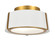 Fulton Two Light Semi Flush Mount in Antique Gold (60|FUL-903-GA)