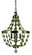 Naomi Four Light Chandelier in Brushed Nickel (8|4484 BN)