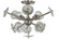 Apogee Five Light Flush / Semi-Flush Mount in Polished Nickel (8|4812 PN)